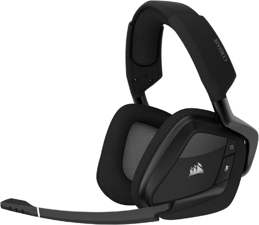 CORSAIR VOID RGB ELITE Wireless Gaming Headset – 7.1 Surround Sound – Omni-Directional Microphone – Microfiber Mesh Earpads – Up to 40ft Range – iCUE Compatible
