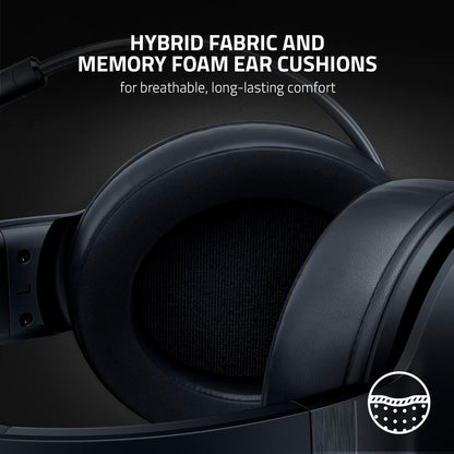 Razer Kraken V3 X Wired USB Gaming Headset: Lightweight Build - Triforce 40mm Drivers - HyperClear Cardioid Mic - 7.1 Surround Sound - Chroma RGB Lighting