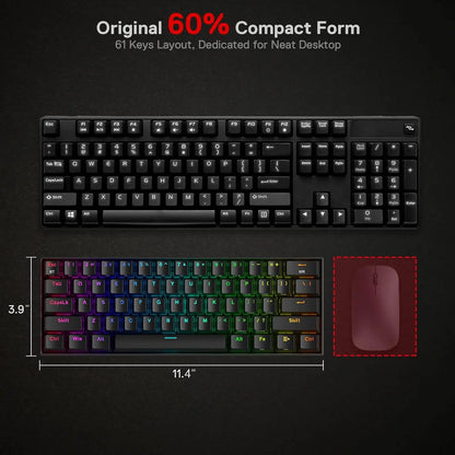 K530 Pro Draconic Wireless RGB 3-Mode Mechanical Keyboard