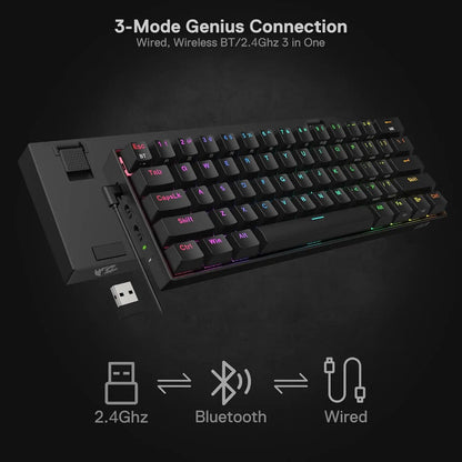 K530 Pro Draconic Wireless RGB 3-Mode Mechanical Keyboard