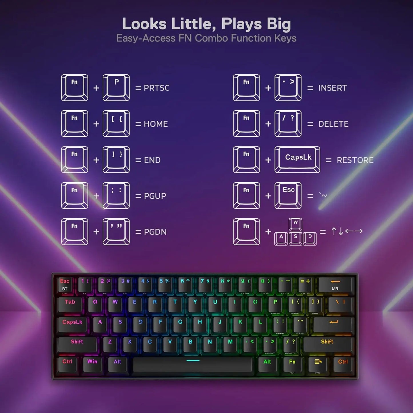 K530 Pro Draconic Wireless RGB 3-Mode Mechanical Keyboard