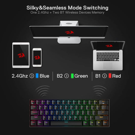K530 Pro Draconic Wireless RGB 3-Mode Mechanical Keyboard